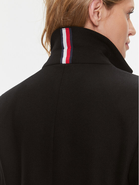 Tommy Hilfiger Tommy Hilfiger Вълнено палто WW0WW39753 Черен Regular Fit