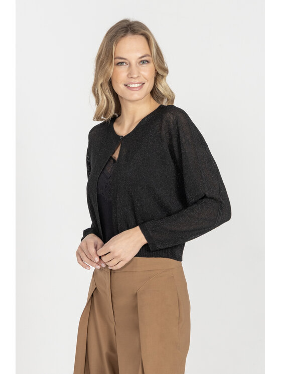 Deni Cler Milano Deni Cler Milano Kardigan T-DC-U456-E5-20-90-1 Czarny Regular Fit
