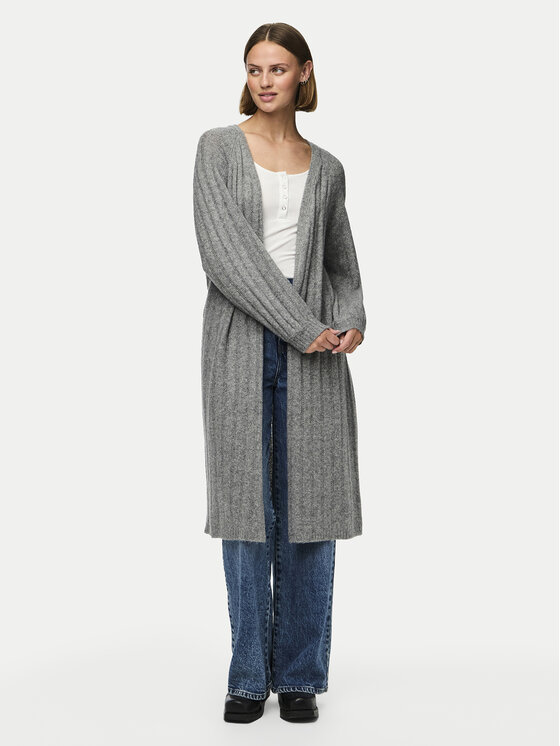 Pieces Pieces Kardigan Maggy 17150959 Šedá Loose Fit
