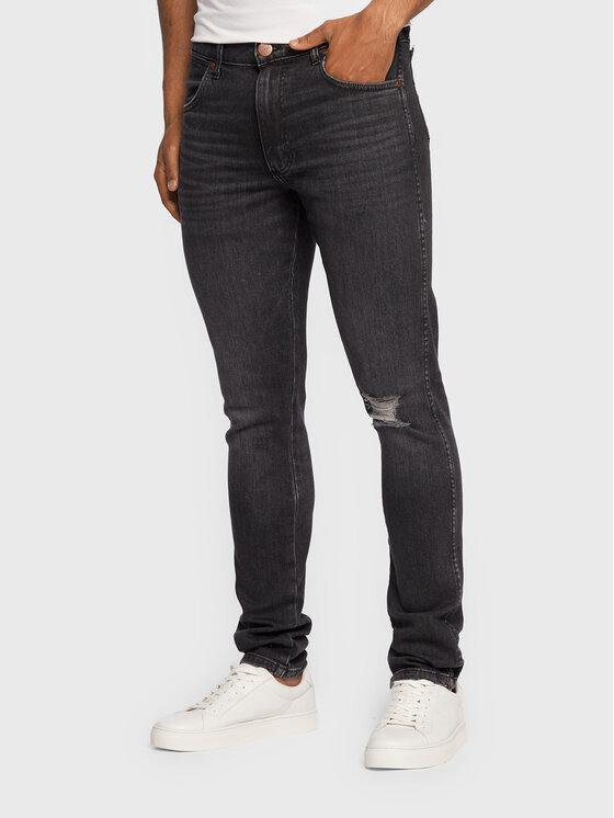 Wrangler Wrangler Jeansy Larston 812 W18S8912V 112324512 Czarny Slim Tapered Fit