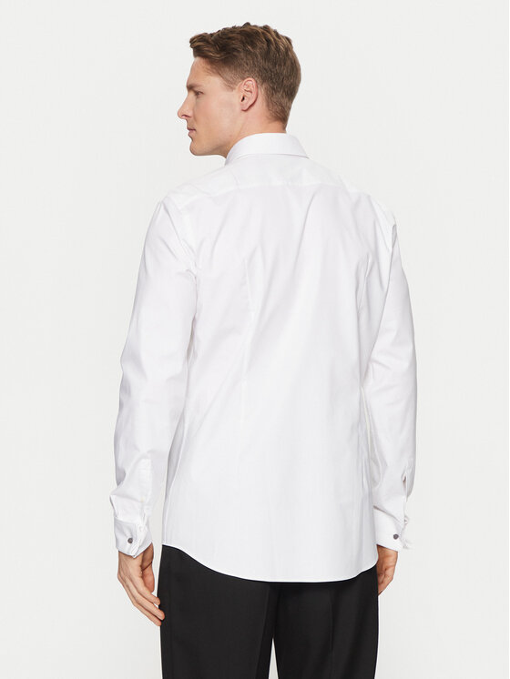 BOSS BOSS Koszula H-Hank 50543677 Biały Slim Fit