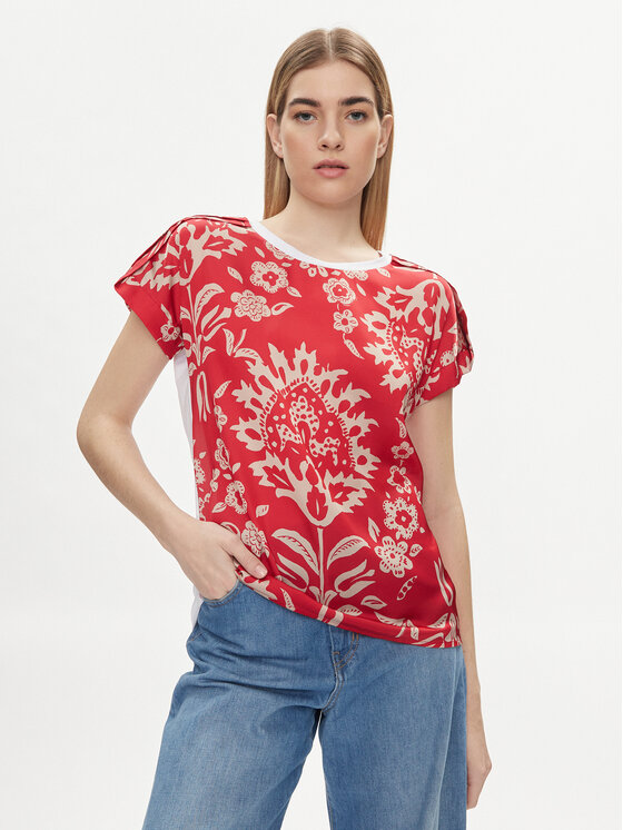 Liu Jo Liu Jo Bluse MA4116 J7821 Rot Regular Fit