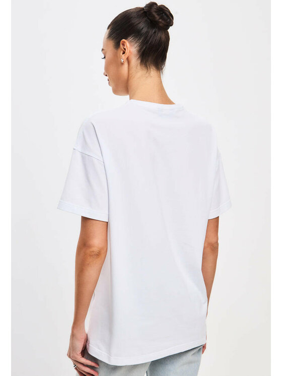 CAT by maniita lacitta CAT by maniita lacitta T-Shirt Printed oversized T-shirt Biały Long Fit