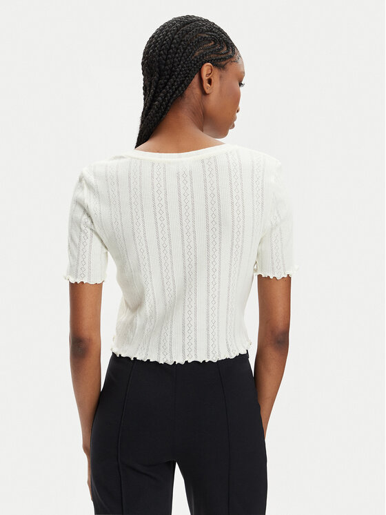 Noisy May Noisy May T-shirt Judy 27027990 Bijela Slim Fit