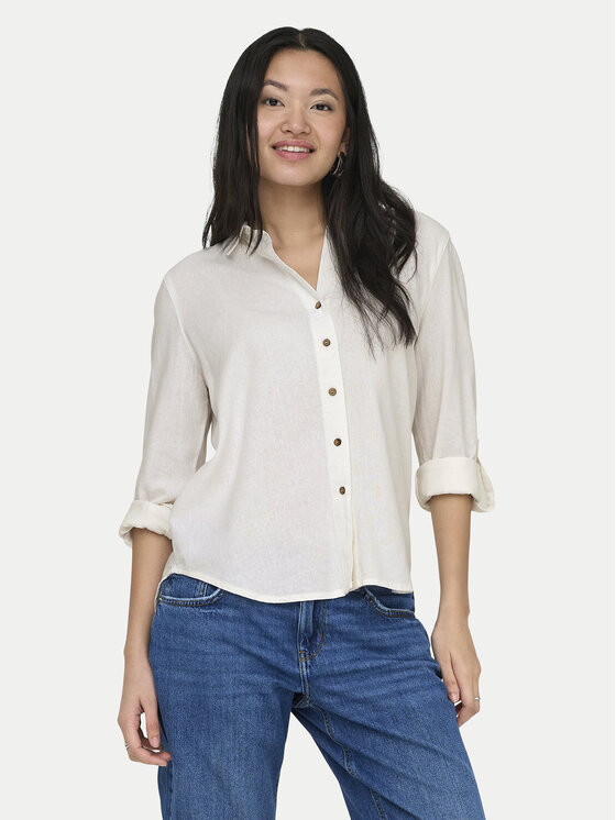 ONLY ONLY Сорочка Goa 15363991 Білий Loose Fit