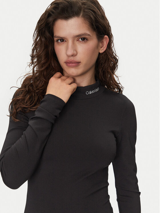 Calvin Klein Jeans Calvin Klein Jeans Každodenné šaty J20J225074 Čierna Slim Fit