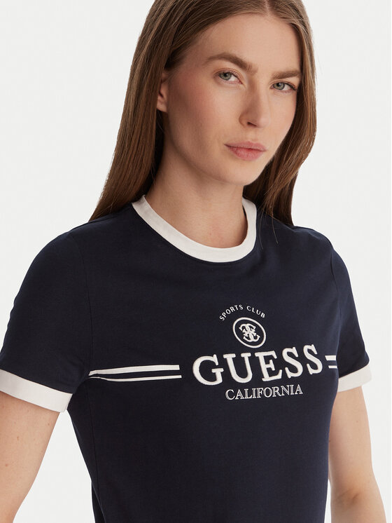 Guess Guess T-shirt V6GI08 K2975 Blu scuro Regular Fit