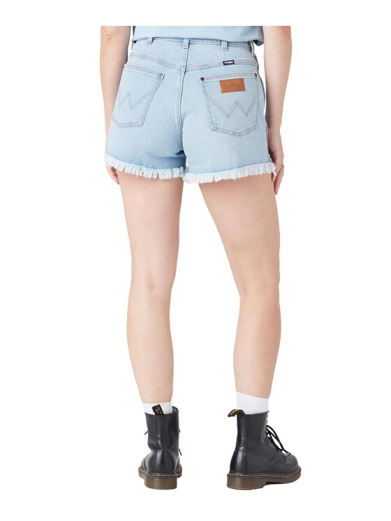 Wrangler Wrangler Szorty jeansowe W25JHN42H Niebieski Regular Fit