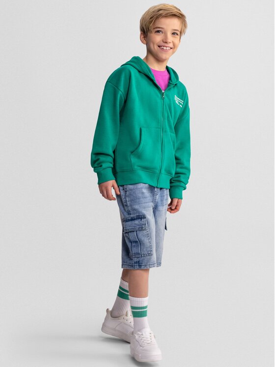 minoti minoti Szorty jeansowe 29SHORT250 Błękitny Regular Fit