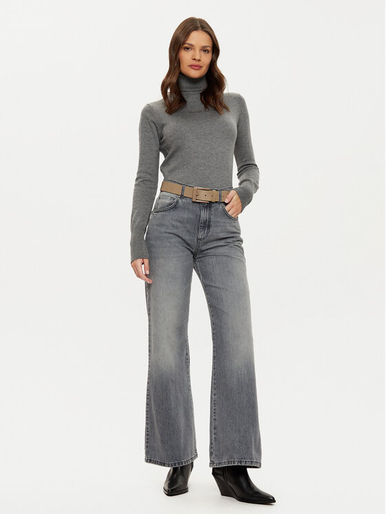 Guess Jeans Guess Jeans Rollkragenpullover W4BR15 Z3HO2 Grau Regular Fit