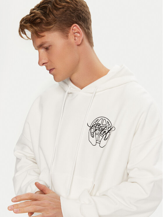 Off-White Off-White Pulóver OMBB110S23FLE0030110 Fehér Regular Fit