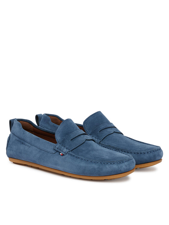 Tommy Hilfiger Tommy Hilfiger Mokasinai Core Hilfiegr Suede Driver FM0FM05789 Mėlyna