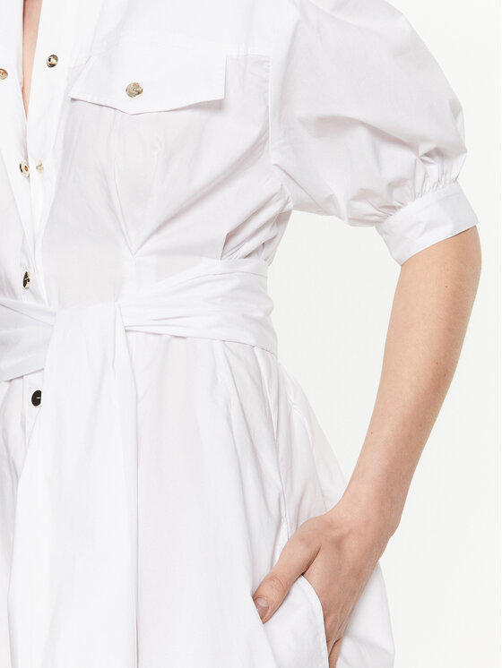 PINKO Pinko Φόρεμα πουκάμισο 100886 Y6VW Λευκό Regular Fit