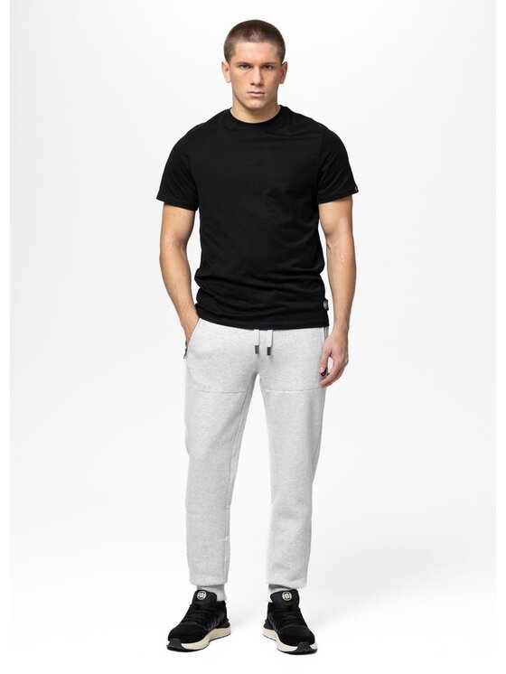 PITBULL PITBULL Spodnie dresowe SMALL LOGO HD Szary Regular Fit