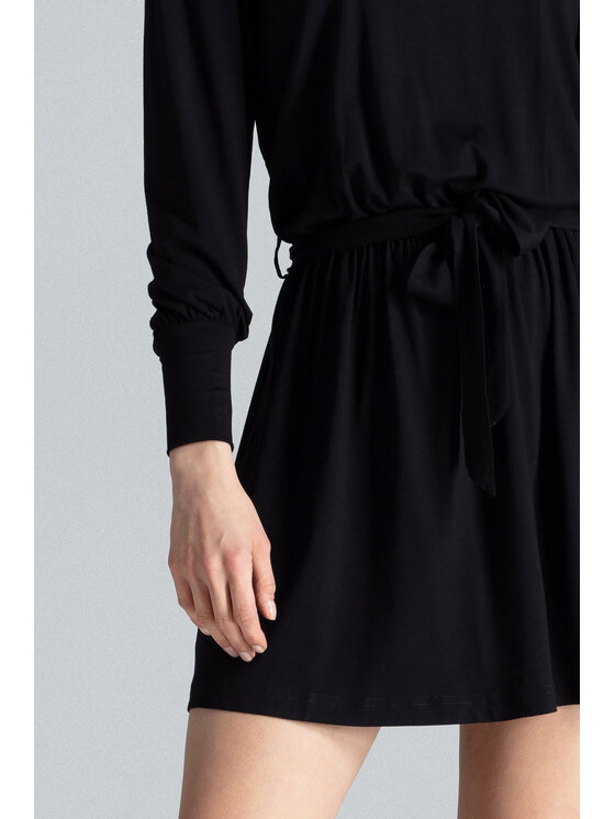 FIGL FIGL Sukienka M576 Czarny Regular Fit