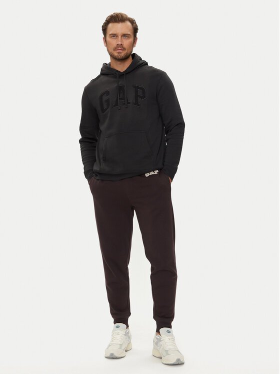 Gap Gap Majica dugih rukava 867073-29 Crna Regular Fit