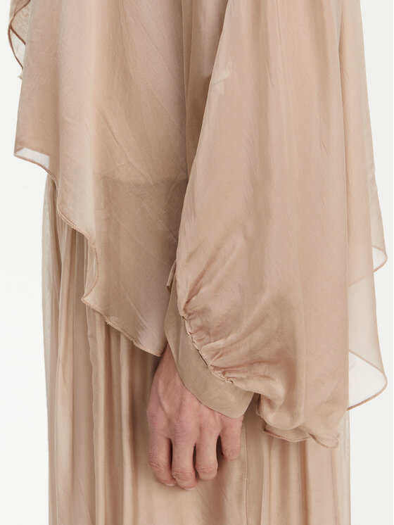 ViCOLO ViCOLO Μπλουζάκι TD0019 Μπεζ Oversize