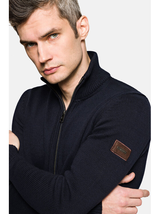Lancerto Lancerto Kardigan Nate SW073222000060 Granatowy Regular Fit