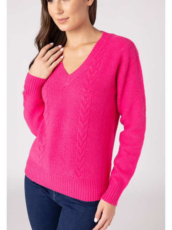 QUIOSQUE QUIOSQUE Sveter QUIOSQUE 6VF001501 Ružová Regular Fit
