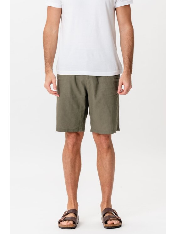 Szorty materiałowe, rozmiar XS, Khaki, 'Basic Collection'