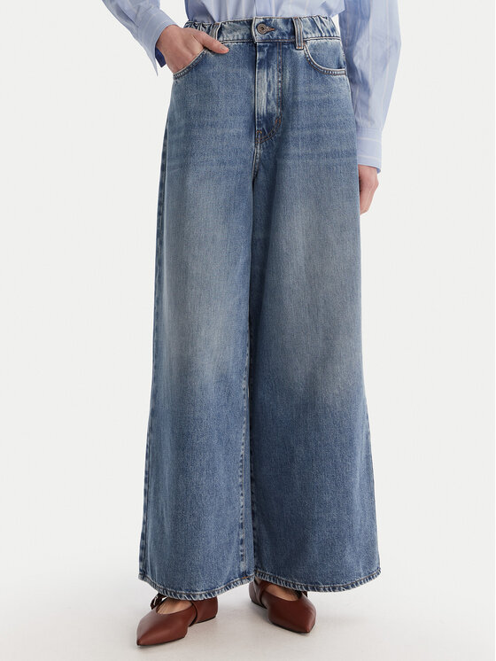 Weekend Max Mara Weekend Max Mara Jeans Abete 2615181101 Blu scuro Wide Leg