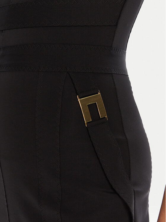 Elisabetta Franchi Elisabetta Franchi Koktel haljina AB-810-56E2-V520 Crna Regular Fit