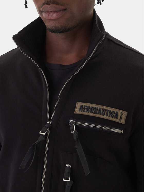 Aeronautica Militare Aeronautica Militare Sweatshirt 252FE2069UF00668 Schwarz Regular Fit