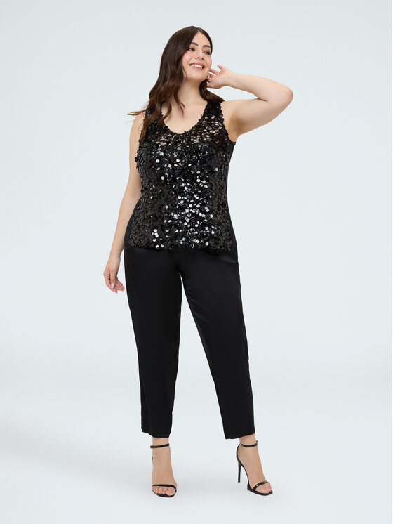 Fiorella Rubino Fiorella Rubino Top D018L000155N033 Nero Regular Fit
