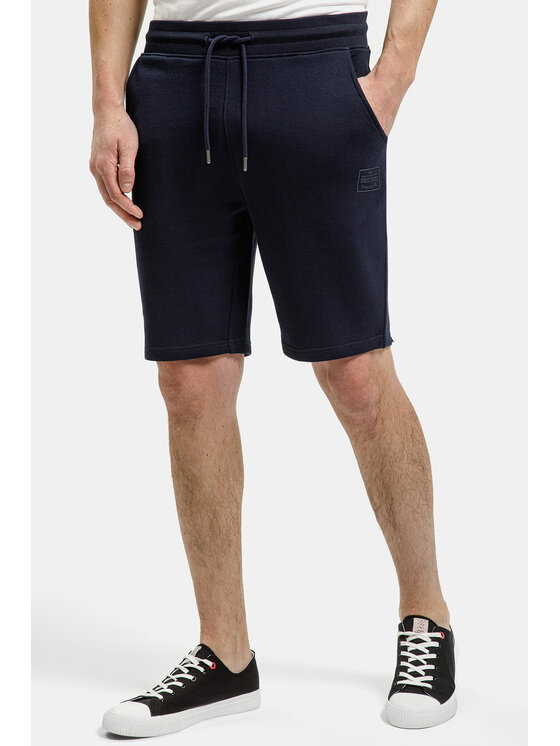 Cross Jeans Cross Jeans Szorty sportowe 49080-001 Granatowy Regular Fit