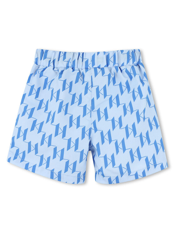 Karl Lagerfeld Kids Karl Lagerfeld Kids Set tricou și pantaloni scurți Z30498 S Albastru Regular Fit