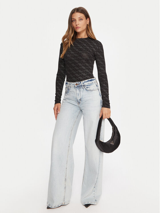 Guess Guess Glaustinukė W5BP09 K68D2 Juoda Slim Fit