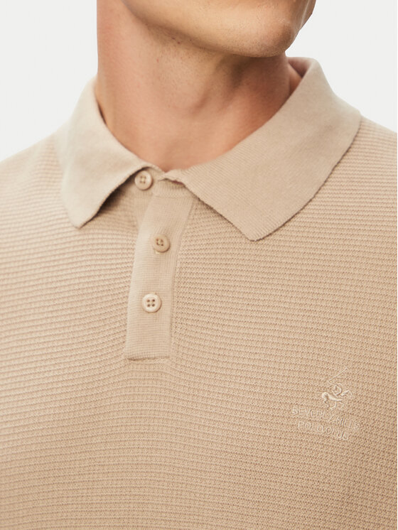 Beverly Hills Polo Club Beverly Hills Polo Club Tricou polo P-SS26M-M7280BEI Bej Regular Fit