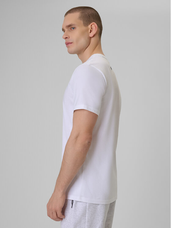 4F 4F T-Shirt SPORTS CLUB Biały Regular Fit