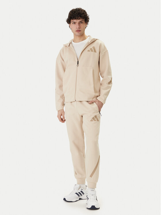 adidas adidas Долнище анцуг Z.N.E. KE4684 Бежов Regular Fit