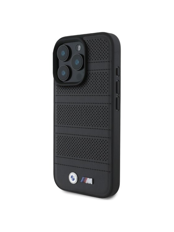 Etui na telefon BMW Motorsport, Czarne, M Perforated Tricolor Line