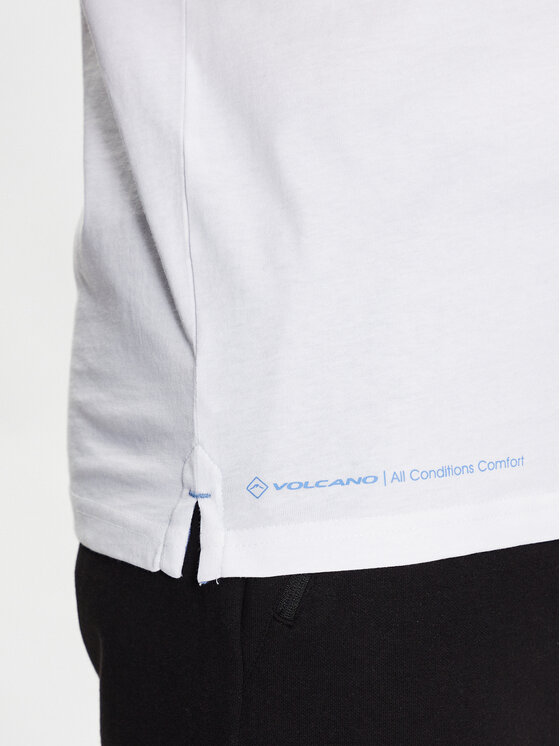 Volcano Volcano Poloshirt T-Drago M35084 Weiß Regular Fit