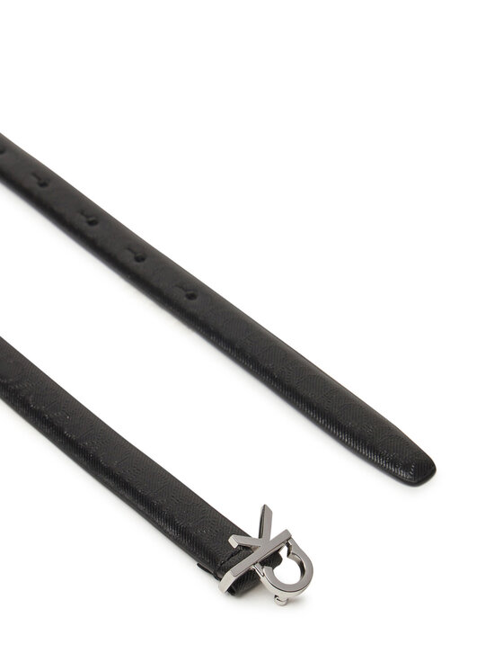 Calvin Klein Calvin Klein Pasek Damski Ck Buckle Skinny Belt 1.5_Mono K60K612933 Czarny