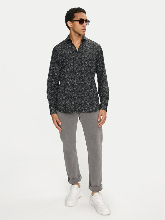 KARL LAGERFELD KARL LAGERFELD Cămașă 605000 544653 Negru Modern Fit