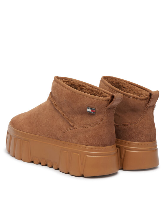 Tommy Jeans Tommy Jeans Апрески Tjw Suede Platform Boots Wl EN0EN03158 Светлокафяв
