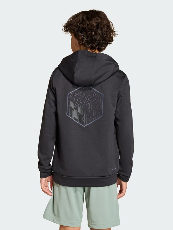 adidas adidas Bluza Minecraft Czarny Regular Fit