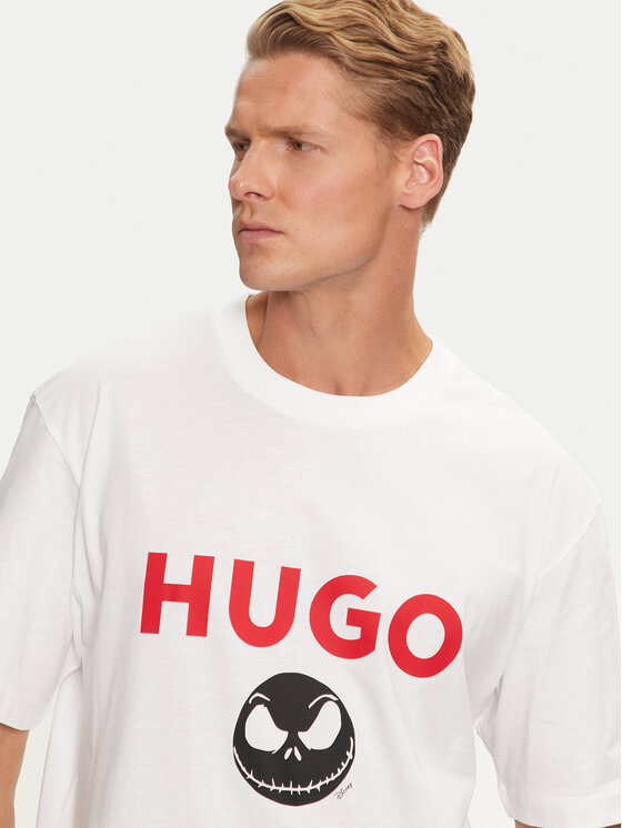 HUGO HUGO Marškinėliai 50537986 Balta Regular Fit