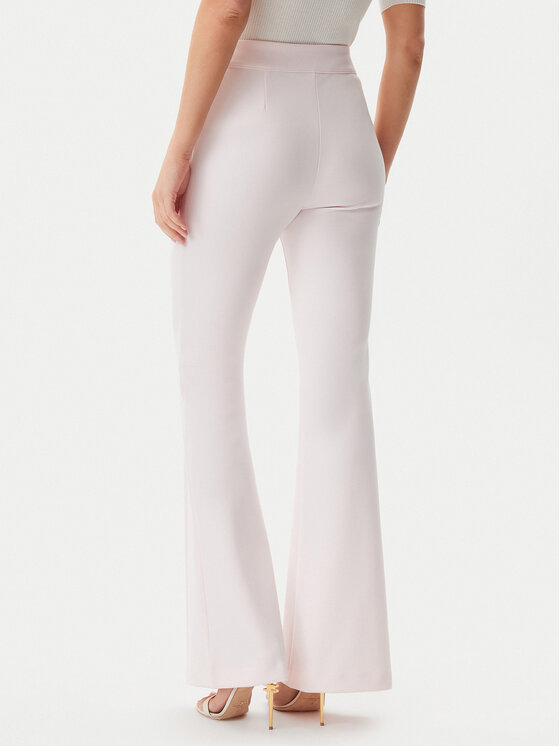 Guess Guess Kalhoty z materiálu W4YB01KCBO2 Růžová Flare Fit