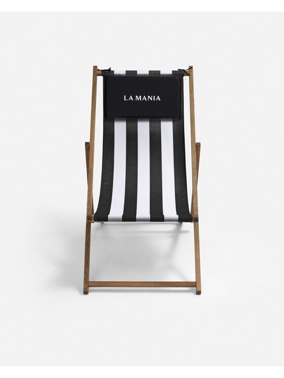 La Mania La Mania Leżak Stripes Czarny