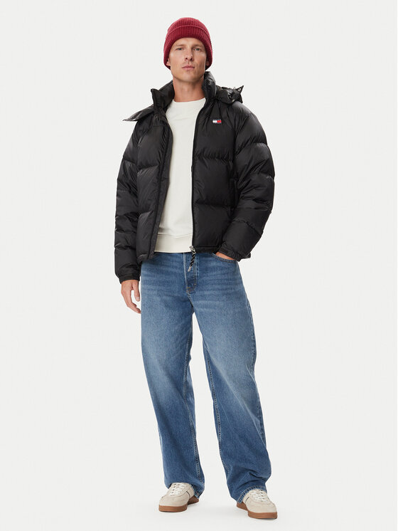 Tommy Jeans Tommy Jeans Geacă din puf DM0DM22036 Negru Regular Fit