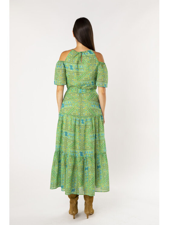QUIOSQUE QUIOSQUE Každodenné šaty 4OX003 Zelená Regular Fit