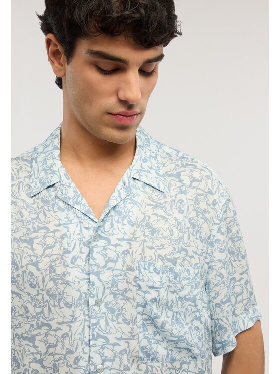 Trussardi Trussardi Koszula 5040N000047N0SA Turkusowy Regular Fit