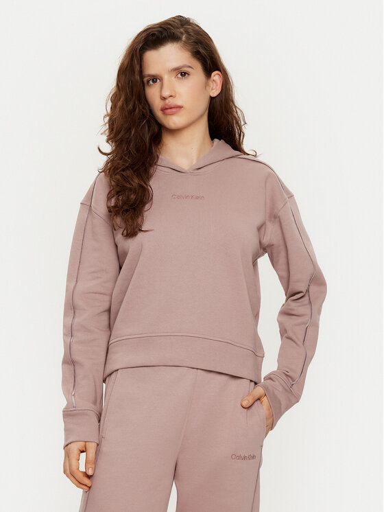 Calvin Klein Mikina Hoodie 000QS7261E Béžová Regular Fit