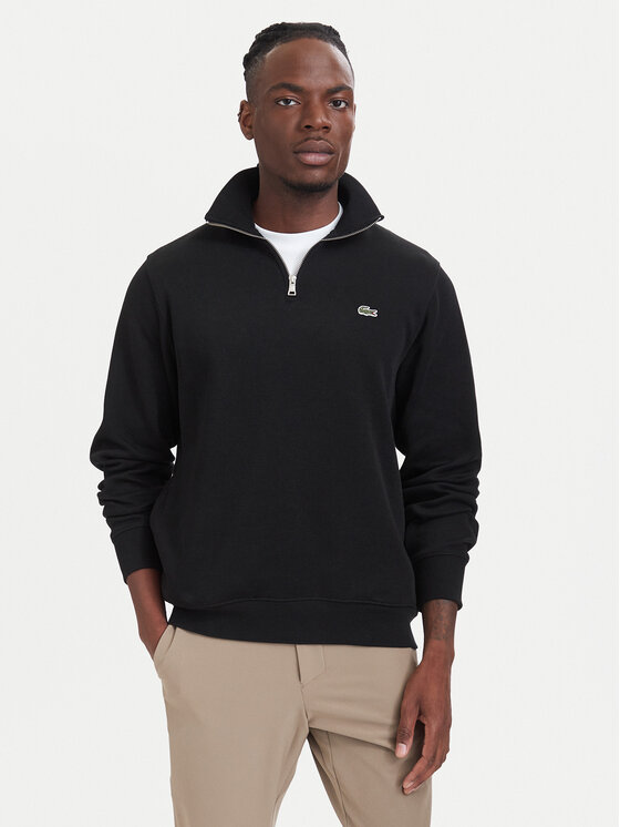 Lacoste Lacoste Majica dugih rukava SH1927 Crna Classic Fit