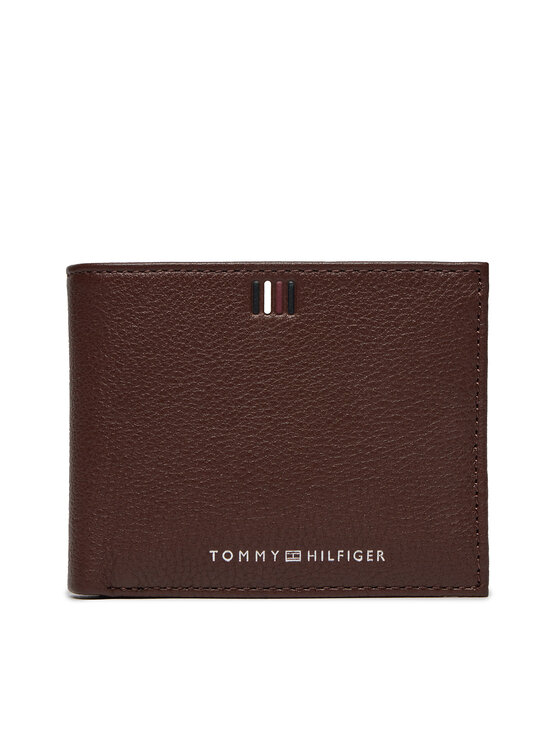 Portofel Mare pentru Bărbați Tommy Hilfiger Th Central Mini Cc Wallet AM0AM11854 Maro