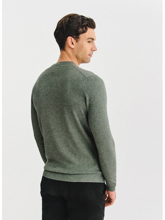 Pako Lorente Pako Lorente Sweter P25WN-2X-034 Zielony Classic Fit